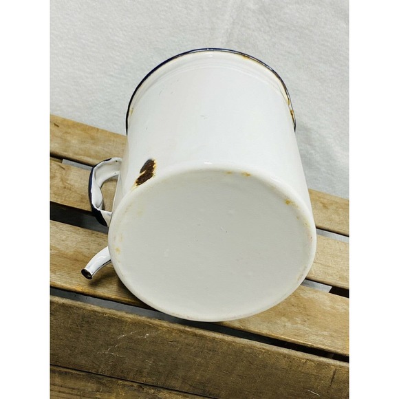 Vintage Farmhouse Enamelware NEW YORK Hospital Surgical Medical Irrigator Can - Picture 10 of 12